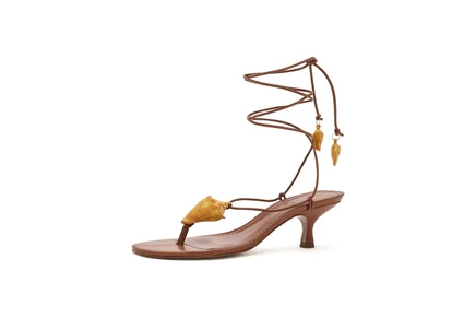 Туфли FARM Rio Shell Macrame Kitten Heels