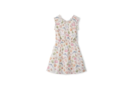 Платье Hatley Kids Vintage Sea Life Gathered Dress (Toddler/Little Kid/Big Kid)