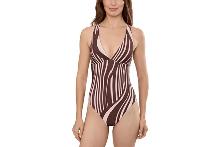 Купальник Seafolly Coastline Deep V-Neck One-Piece