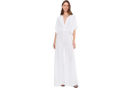 Женский комбинезон Norma Kamali Super Oversized, белый