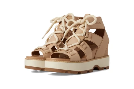 SOREL Joanie IV Lace Wedge honest beige, gum