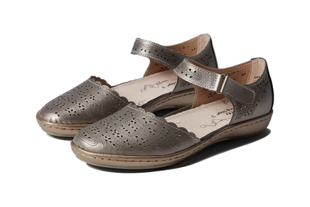 Женские балетки Spring Step Sabriye, серебристые