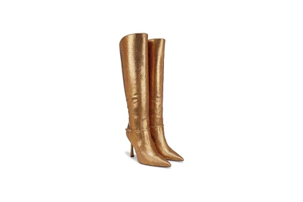 medallion gold snake wide calf