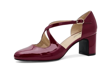 LifeStride Tracy dark cherry patent faux leather