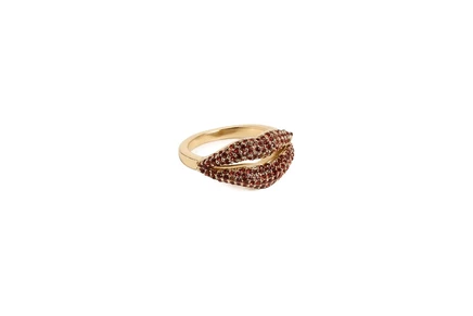 Кольцо Kate Spade New York Kiss Pave Lip Ring