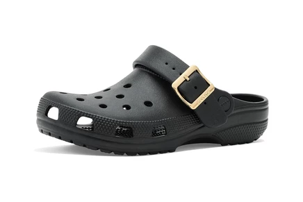 Мужские сабо Crocs Classic Buckle, металлический черный