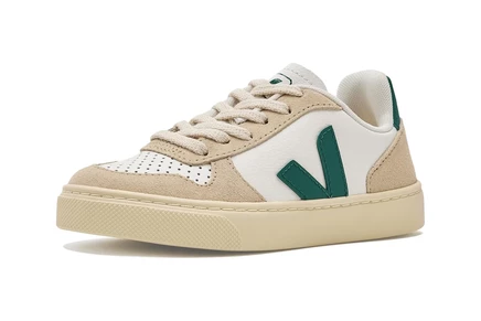 Детские кроссовки VEJA V‑10 Chromefree, белые