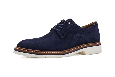 Мужские оксфорды Rockport Foley, замшевые темно-синие