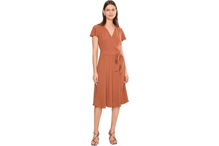 Платье Lauren Ralph Lauren Belted Georgette Surplice Dress