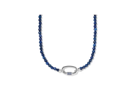 Колье Kendra Scott Emery Beaded Strand Necklace rhod dark blue qrtz