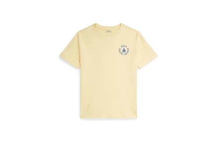 Детская футболка polo ralph lauren kids logo, желтая