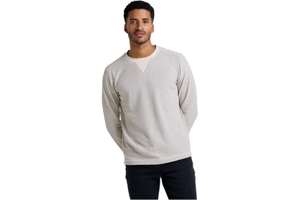 Мужская рубашка Toad&Co Framer II Long Sleeve Crew heather grey stripe