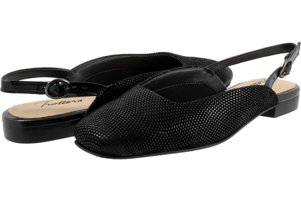 Женские балетки Trotters Holly, черные в мелкий горошек