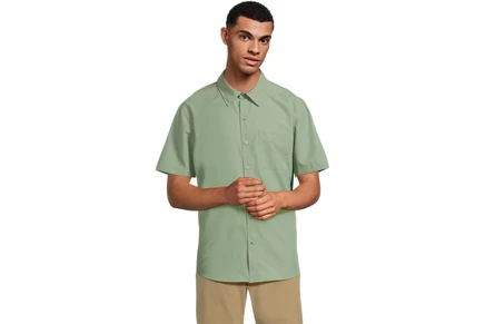 Мужская рубашка Marmot AirExchange SolarShield Short Sleeve Shirt agate green