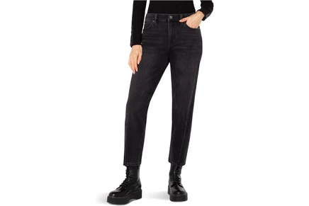 Джинсы Liverpool Los Angeles Liv Mid-Rise Relaxed Jeans with Fashion Seaming 28 Inseam