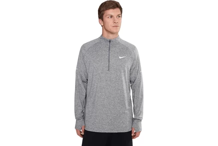 Мужской топ Nike stride Dri-Fit 1/4-zip, серый