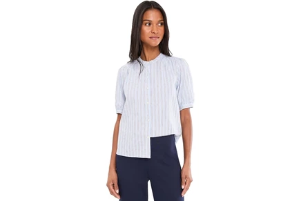 Топ NICZOE Eton Stripe Shirt