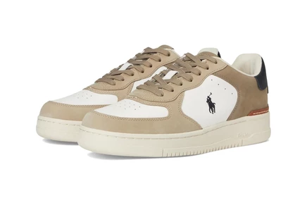Мужские кроссовки Polo Ralph Lauren Masters Court Nubuck & Leather Sneakers