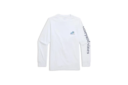 Детская футболка Vineyard Vines Kids Top Dog, белая