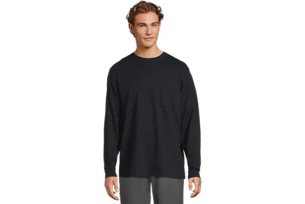 Футболка L.L.Bean Carefree Unshrinkable Tee With Pocket Traditional Fit Long-sleeve