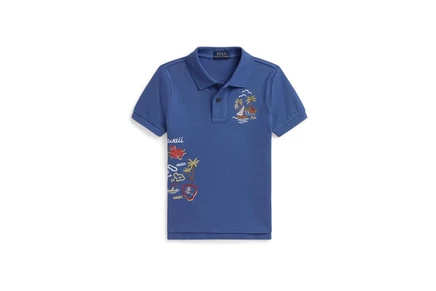 Детское поло Polo Ralph Lauren Kids, голубое