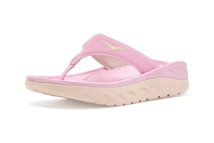 HOKA Ora Recovery Flip bubble gum/tangerine glow