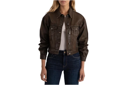 Куртка KUT from the Kloth Emrie - Coated Long Sleeve Denim Jacket