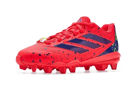 Детские бутсы Adidas adiZero Impact 2.0, красно-сине-желтые