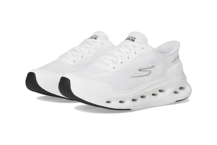 Женские кроссовки SKECHERS Max Cushioning Glide Step Hartford Hands Free Slip-Ins white/black