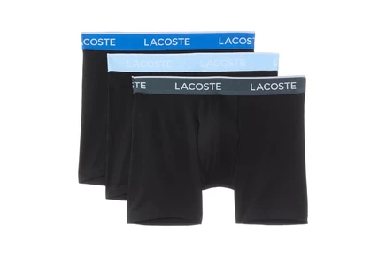 Трусы Lacoste Cotton Stretch Essentials Boxer Briefs 3-pack