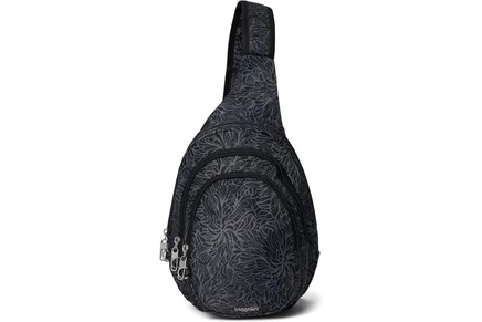 Женская сумка Baggallini Securtex Anti-Theft Triple Zip Sling