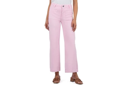 Джинсы KUT from the Kloth Meg High Rise Wide Leg W Patch Pockets Regular Hem