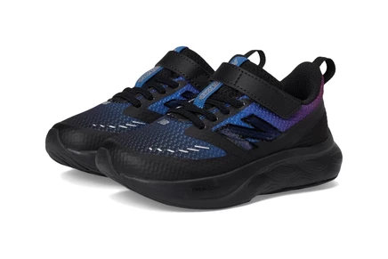New Balance Kids Fresh Foam 625 Bungee Lace with Top Strap (Little Kid) black/blue agate