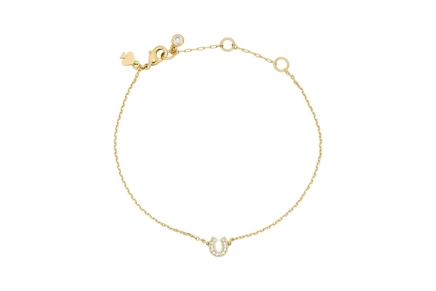 Kate Spade New York Youre A Gem Pave Horseshoe Bracelet clear/gold