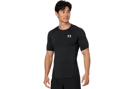 Мужская компрессионная футболка Under Armour HeatGear, черно-белая