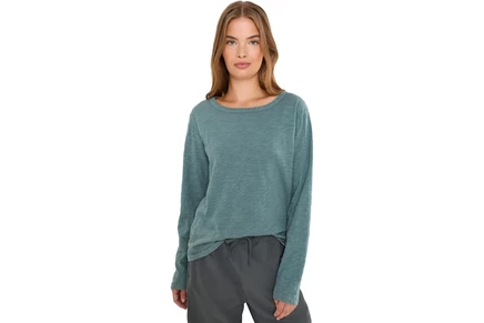 Женская футболка Mod-o-doc Long Sleeve Crew Neck Favorite Tee