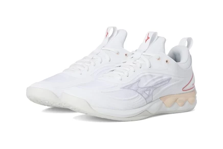 Женские кроссовки Mizuno Wave Luminous 3, бело-розовые