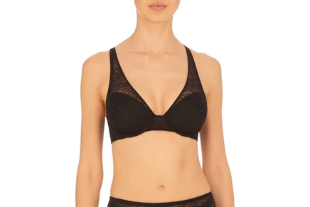 Женский бюстгальтер Natori Pretty Smooth для полной фигуры, черный
