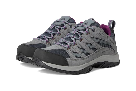 Женские кроссовки Columbia Crestwood Waterproof graphite/wild iris 1
