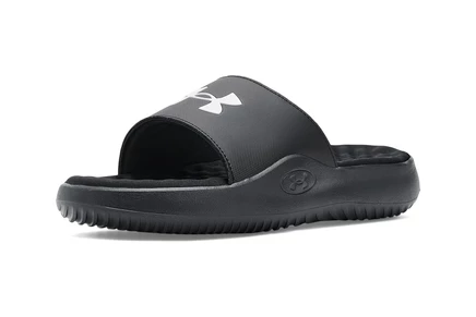 Женские шлепанцы under armour ignite pro 8, черные/белые