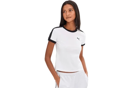 Женская футболка Puma T7 Slim Fit, белая