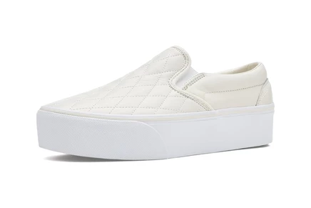 Мужские слипоны Vans Stackform, стеганые, молочные