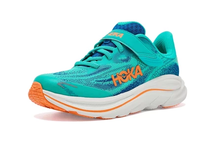 Детские кроссовки HOKA Clifton 10, ночной синий/аква