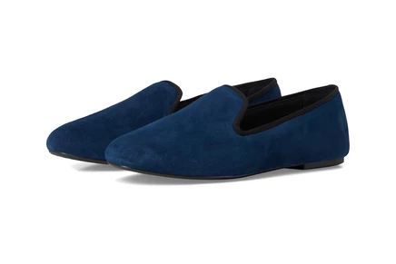 navy suede