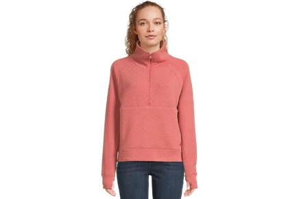 Женский свитшот L.L.Bean Ridgeknit Half Zipper Pullover