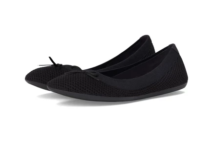 Женские балетки Allbirds Tree Breezer Bow, бежево‑черные