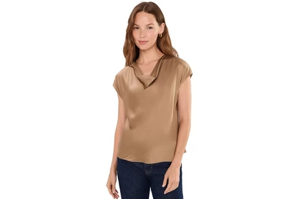 Блузка Vince Cowl Neck Cap Sleeve Blouse