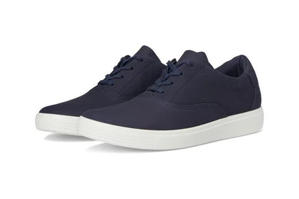 Женские кроссовки Ecco Classic Leisure Tie кожаные, морские