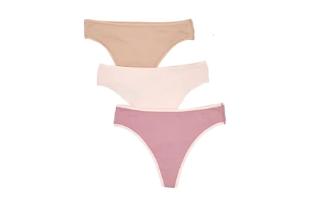 Женские стринги Natori Bliss (3шт.), персиковый/розовый/бежевый