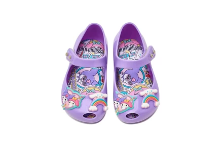 Детские балетки Mini Melissa Ultragirl, лилово-розовые